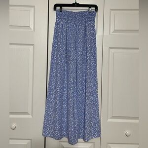 Floral Blue Pants